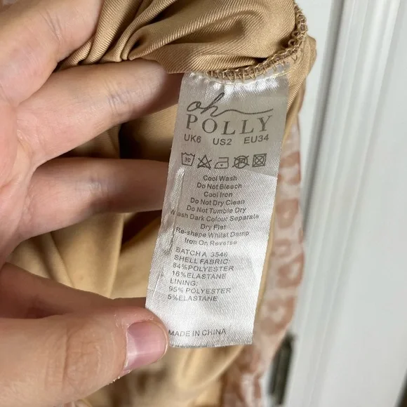 Oh Polly Pink Leopard Mini Dress - Picture 6 of 7